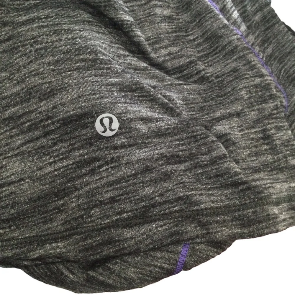 Lululemon Heather Black Iris‎ Purple Run for Gold Tank